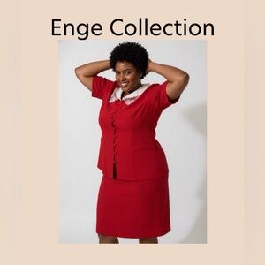 Enge Collection Women’s Vintage Midi Dress Size 14